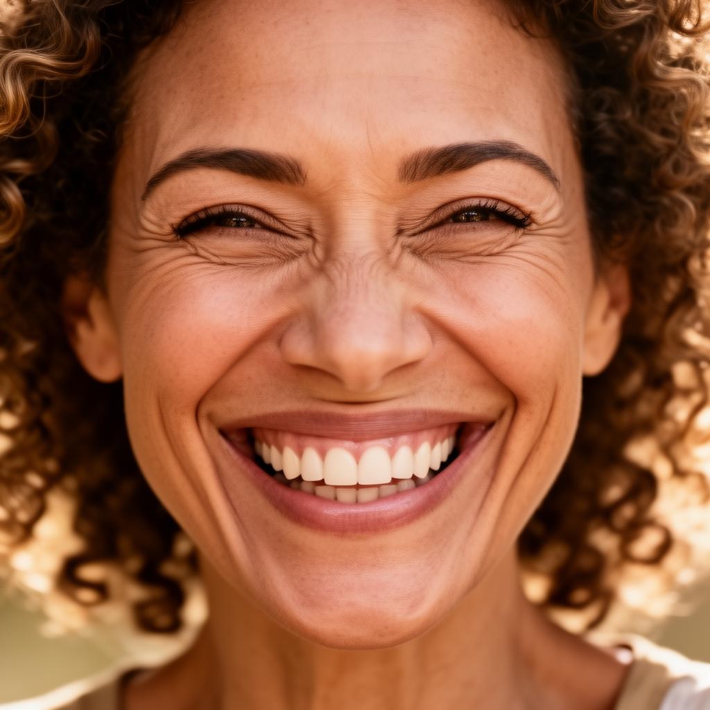 Woman joyfully celebrating weight loss results